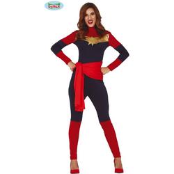 Superheldin Captain Marvel Stripboek | Vrouw | Maat 38-40 | Carnaval kostuum | Verkleedkleding